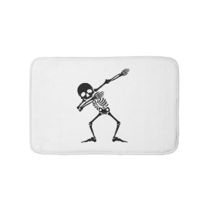 Dab skeleton dabbing skeleton - skull men shirt bath mat