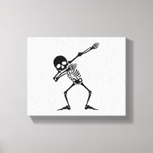 Dab skeleton dabbing skeleton - skull men shirt canvas print