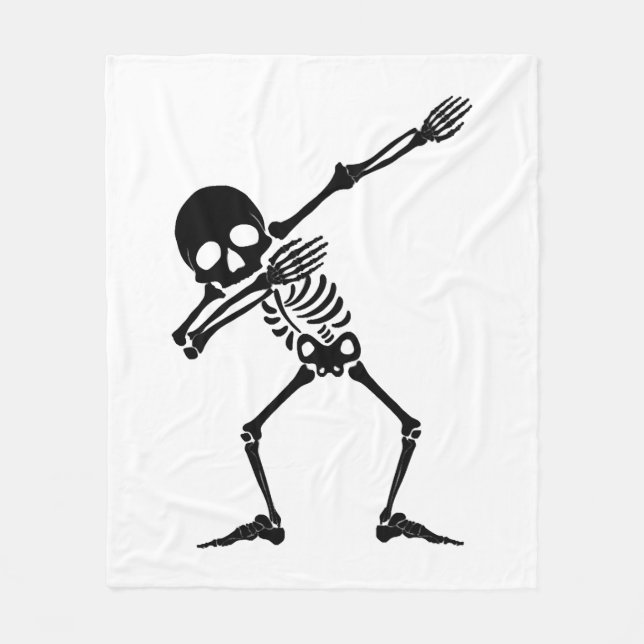 Dab skeleton dabbing skeleton - skull men shirt fleece blanket (Front)