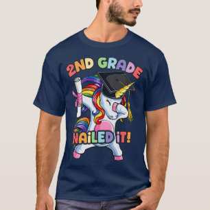 Dabbing 2nd Grade Unicorn Graduation Class Of T-Shirt
