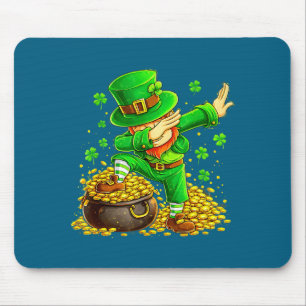 Dabbing 67 Bruh Meme Funny Six Seven Irish St Patr Mouse Pad