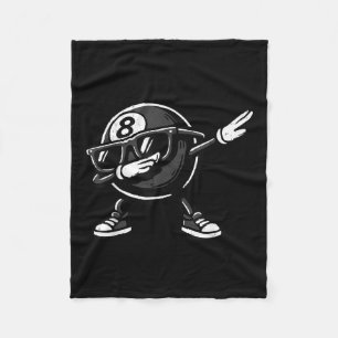 Dabbing 8 Ball Billiard Funny Ol Player Dab Dance Fleece Blanket
