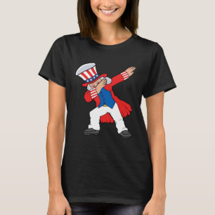 Dabbing Abraham Abe Lincoln Patriotic 4th Of July  T-Shirt