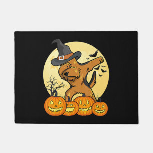 Dabbing Airedale Terrier Funny Dog Halloween Gift Doormat
