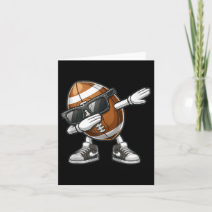 Dabbing American Football Fans Funny Dab Dance Boy Card