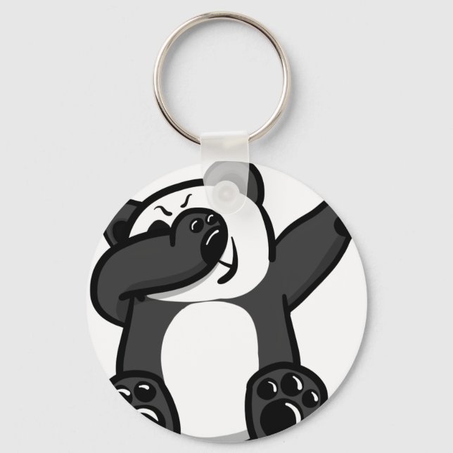 Dabbing Animals Panda Keychain (Front)