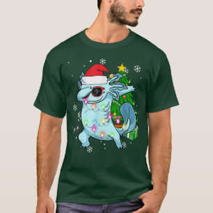 Dabbing Aolotl Cute Christmas Pyjamas Funny Kids Y T-Shirt
