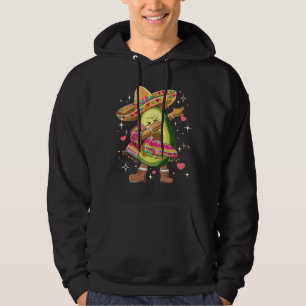 Dabbing Avocado Cinco De Mayo Funny Mexican Poncho Hoodie