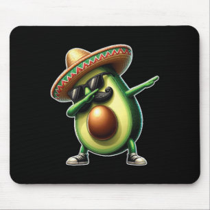Dabbing Avocado Funny Vegan Food Lover Cinco De Ma Mouse Pad