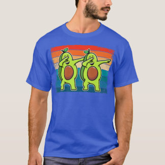 Dabbing Avocado, Vegan For Men Women, Funny Retro3 T-Shirt