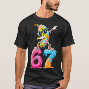 Dabbing Banana 67 Ice Cream Drip Funny Six Seven M T-Shirt