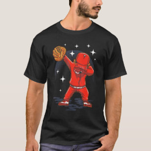 Dabbing Baseball Player Catcher Pitcher Batter Kid T-Shirt