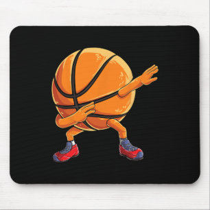 Dabbing Basketball Ball Fun Boys Men Women Sports Mouse Pad