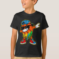 Dabbing Basketball Ice Cream Drip Boys Basketball 