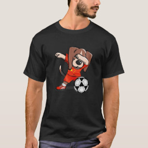 Dabbing Beagle Dog China Soccer Fans Jersey Chines T-Shirt