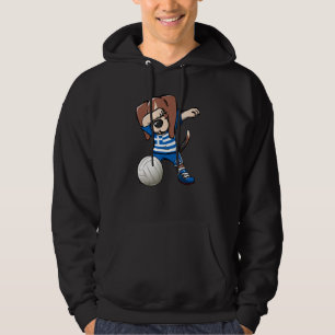 Dabbing Beagle Dog Greece Jersey Greek Volleyball  Hoodie