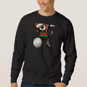Dabbing Beagle Dog Kenya Jersey Kenyan Volleyball Sweatshirt