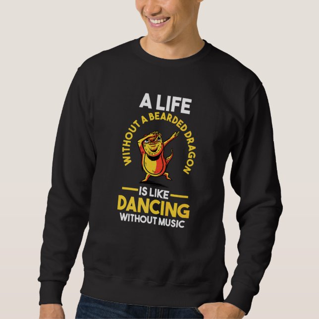 Dabbing Bearded Dragon Sweatshirt (Front)