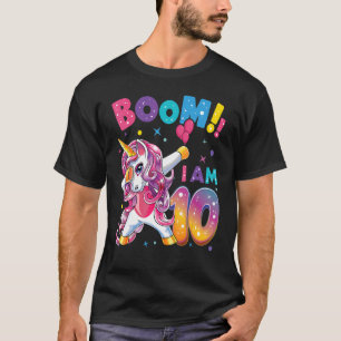 Dabbing Birthday 10 Years Old 10th Birthday Outfit T-Shirt
