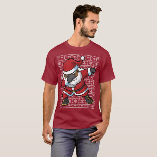 Dabbing Black Santa Dab Ugly Christmas Sweater
