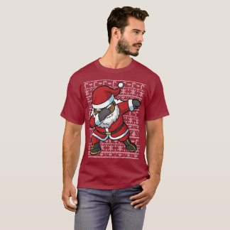 Dabbing Black Santa Dab Ugly Christmas Sweater