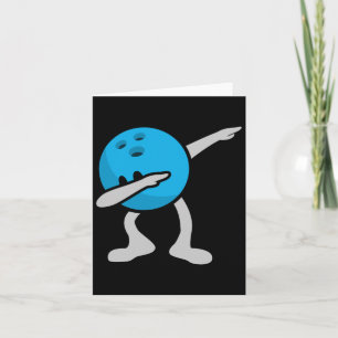 Dabbing Bowling Shirt Birthday Party Bowling Gift Card