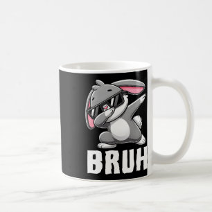 Dabbing Bunny Bruh Meme Easter Day Dab Bunny Teens Coffee Mug