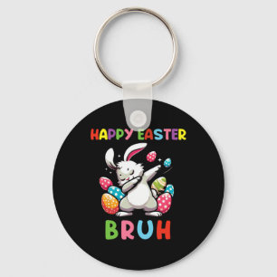 Dabbing Bunny Easter Bruh2 Keychain