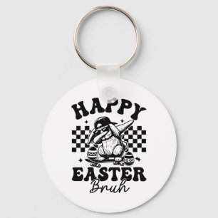 Dabbing Bunny Easter Bruh Happy Easter Bruh Keychain