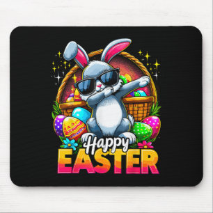 Dabbing Bunny Easter Day Rabbit Happy Easter Mouse Pad