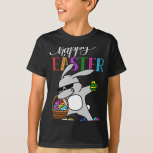 Dabbing Bunny Happy Easter Day Outfit  T-Shirt