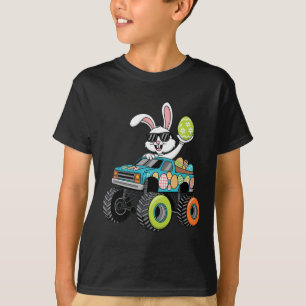 Dabbing Bunny Happy Easter Monster Truck Boys Mens T-Shirt