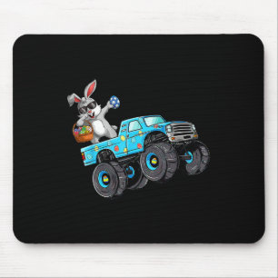 Dabbing Bunny Happy Easter Monster Truck Lovers Bo Mouse Pad