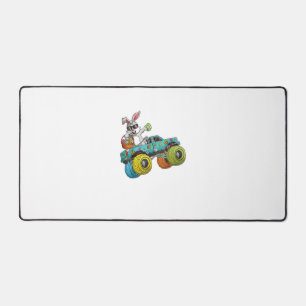 Dabbing Bunny Happy Easter Monster Truck Lovers Ki Desk Mat