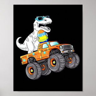 Dabbing bunny happy easter monster truck lovers ki poster