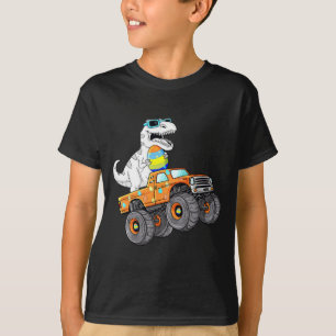 Dabbing bunny happy easter monster truck lovers ki T-Shirt