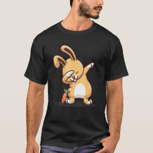 Dabbing Bunny with carrot T-Shirt