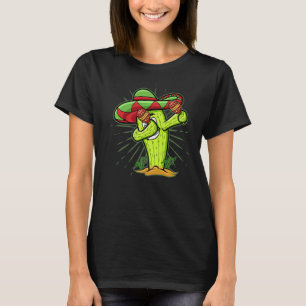 Dabbing Cactus Cute Plant For Men Women Gardening  T-Shirt