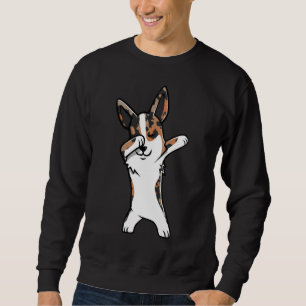 Dabbing Cardigan Welsh Corgi Cute Dabbing Cardigan Sweatshirt