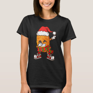 Dabbing Chicken Nuggets Christmas Kids Boys Men Da T-Shirt