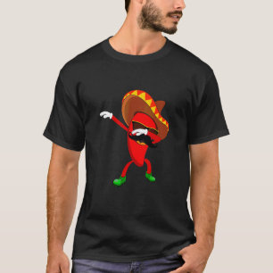 Dabbing Chili Mexican Pepper Dab  Cute Mens Womens T-Shirt