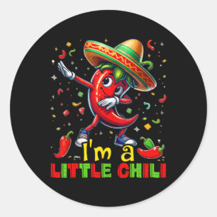 Dabbing Chili Pepper Cinco De Mayo Kids Shirts Mex Classic Round Sticker