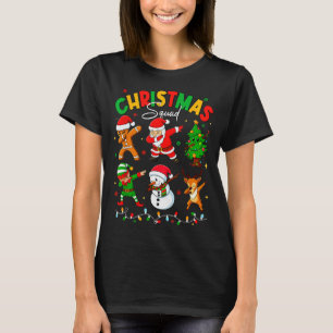 Dabbing Christmas Squad Santa Elf Family Matching T-Shirt