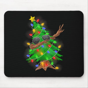 Dabbing Christmas Tree For Boys Girls Men Xmas Dab Mouse Pad