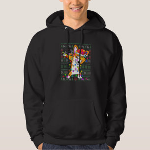 Dabbing Corgi Fairy Lights Ugly Christmas Sweater 