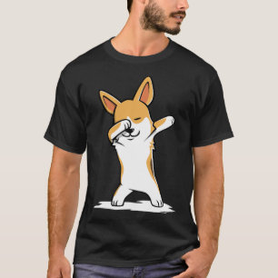 Dabbing Corgi Funny T-Shirt