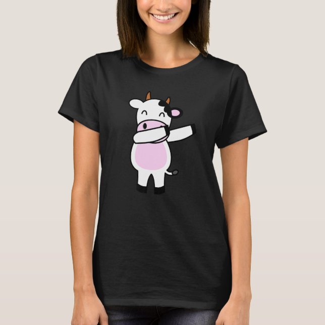 Dabbing Cow Calf Dab Animal S T-Shirt (Front)