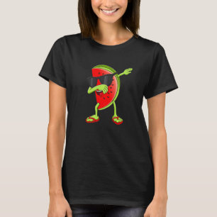 Dabbing Cute Watermelon Women Water Fruit Love T-Shirt