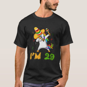 Dabbing Dab Unicorn Age 29 Years Birth Born Cinco T-Shirt