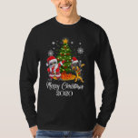 Dabbing Dachshund Santa Christmas T-Shirt<br><div class="desc">Dabbing Dachshund Santa Christmas</div>